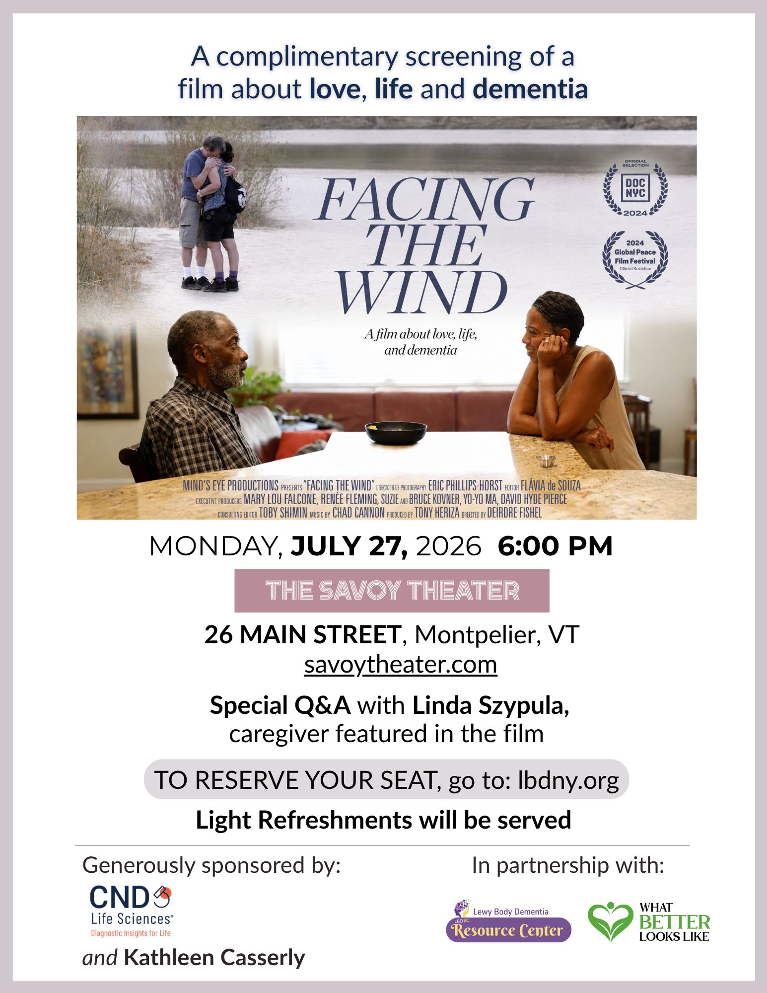 Facing the Wind film poster